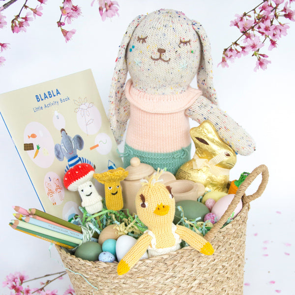 Blabla Doll 編みぐるみ Turnip the Bunny – Hand Knit Stuffed Animal Doll – Blabla Kids