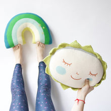 Blabla Kids Pillow Rainbow Pillow Blue