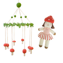 Blabla Kids Gift Set Mini Pippa + Mushroom Amanita Mobile Bundle