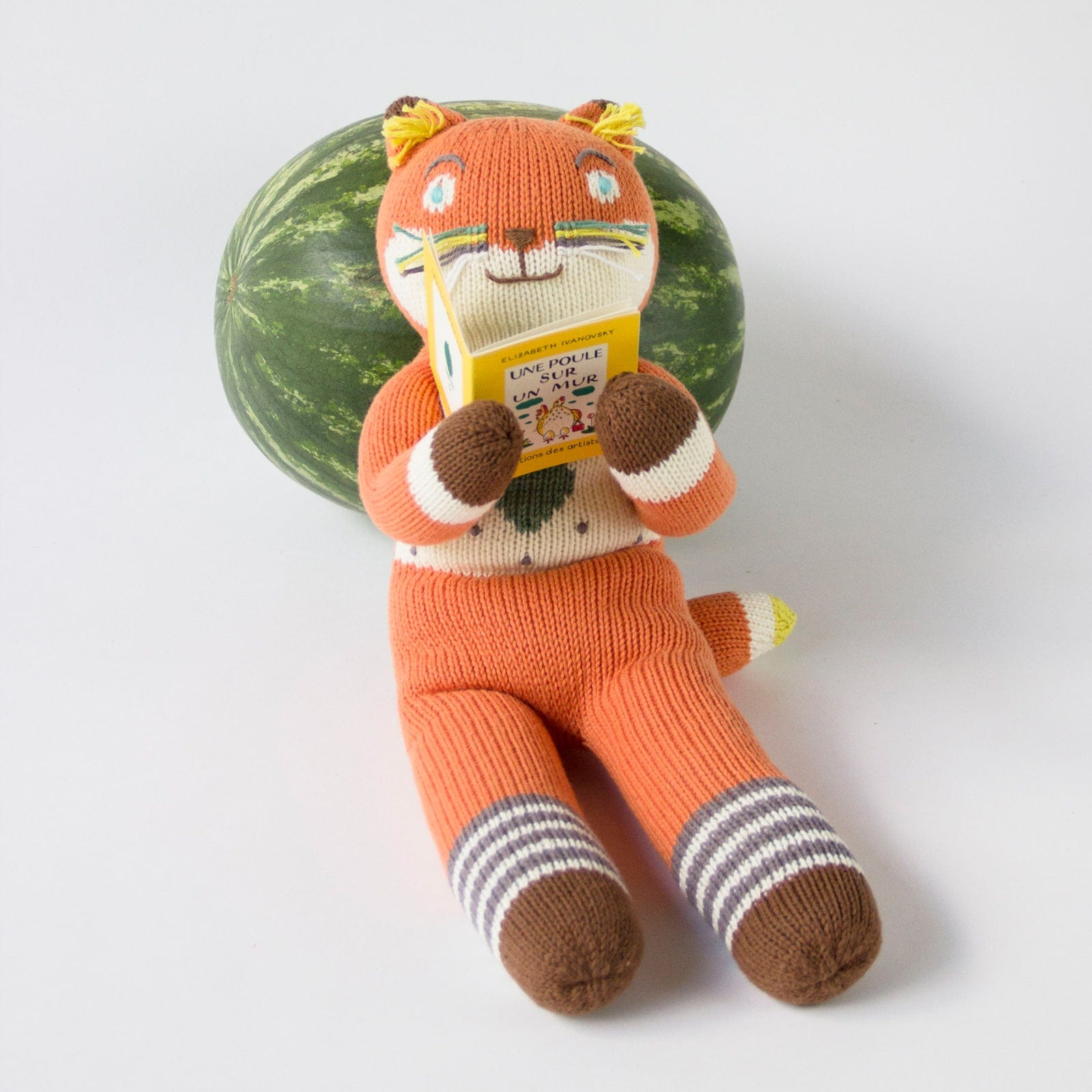 Socks the Fox – Hand Knit Stuffed Animal Doll – Blabla Kids