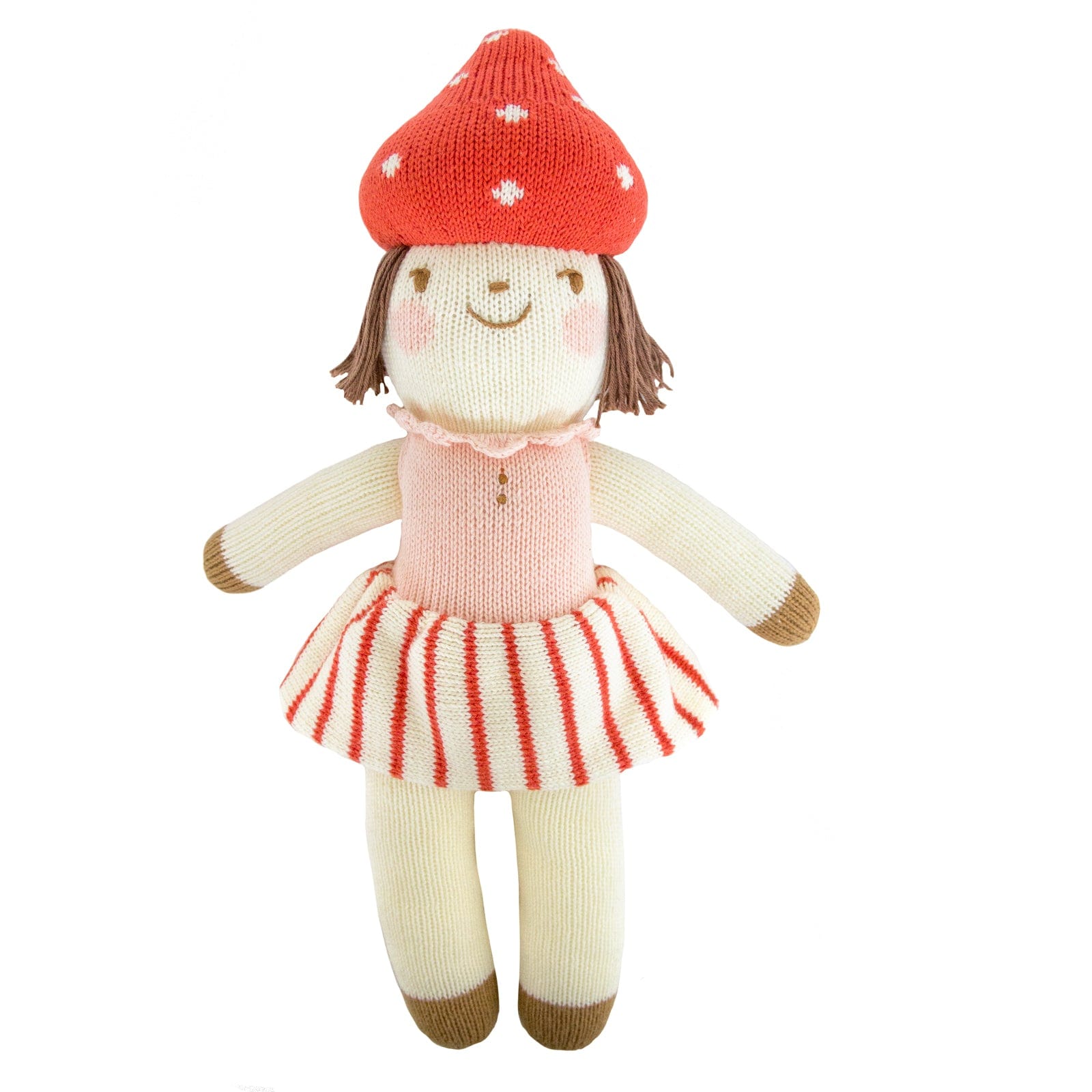 Pippa the Mushroom – Hand Knit Stuffed Animal Doll – Blabla Kids